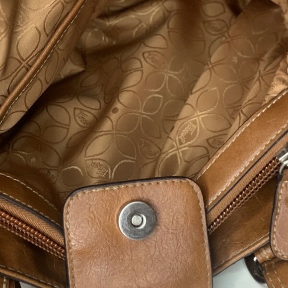 Fossil Pink Logo Canvas Bag - Picture 12 of 14